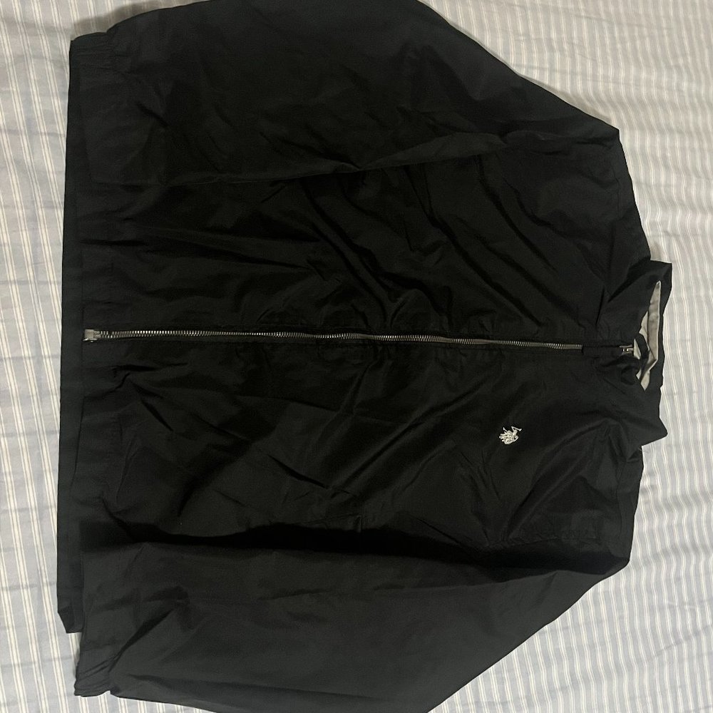 US Polo Assn. black rain jacket